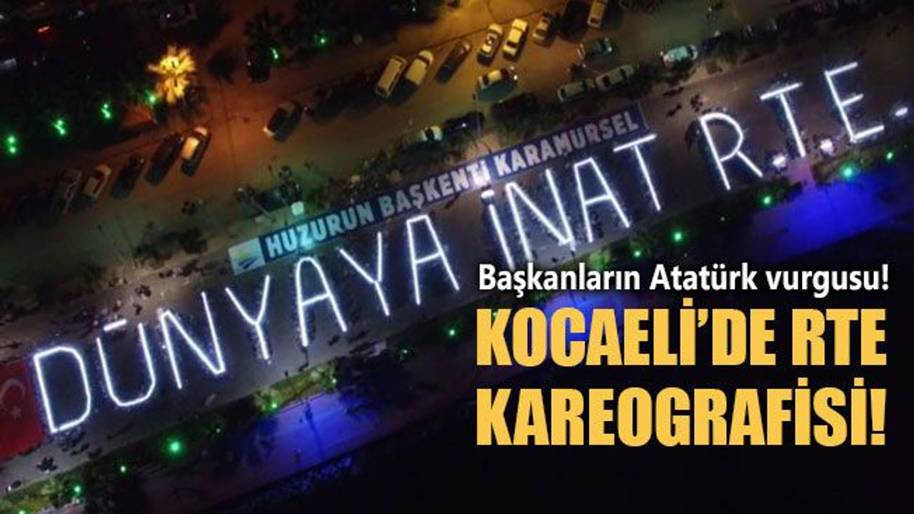 2 bin gençten, Kocaeli’de RTE kareografisi!