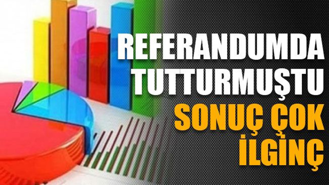Referandumda tutturmuştu sonuç çok ilginç