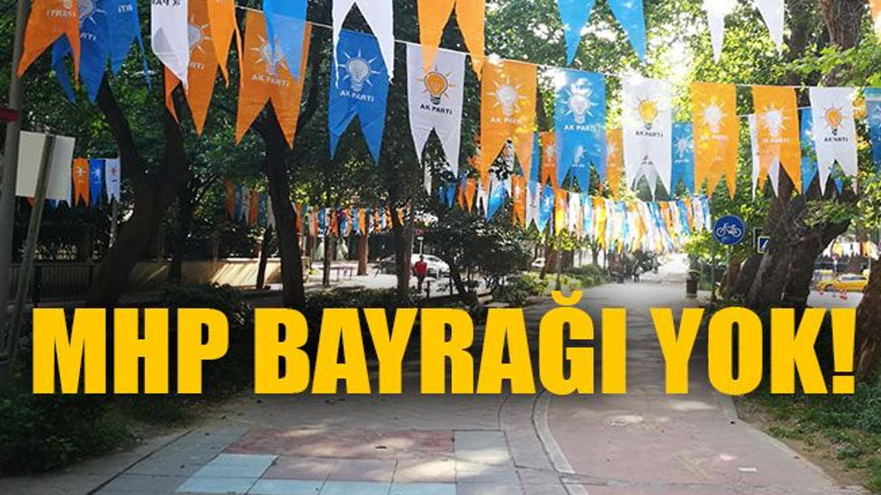 Bir tane MHP bayrağı yok!