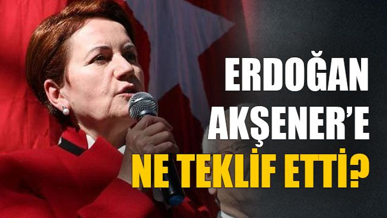 Erdoğan Akşener’e ne teklif etti?