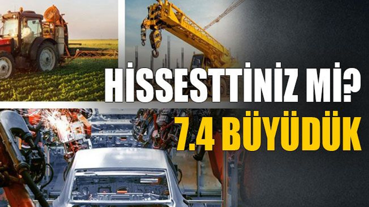 Hissesttiniz mi? 7.4 büyüdük