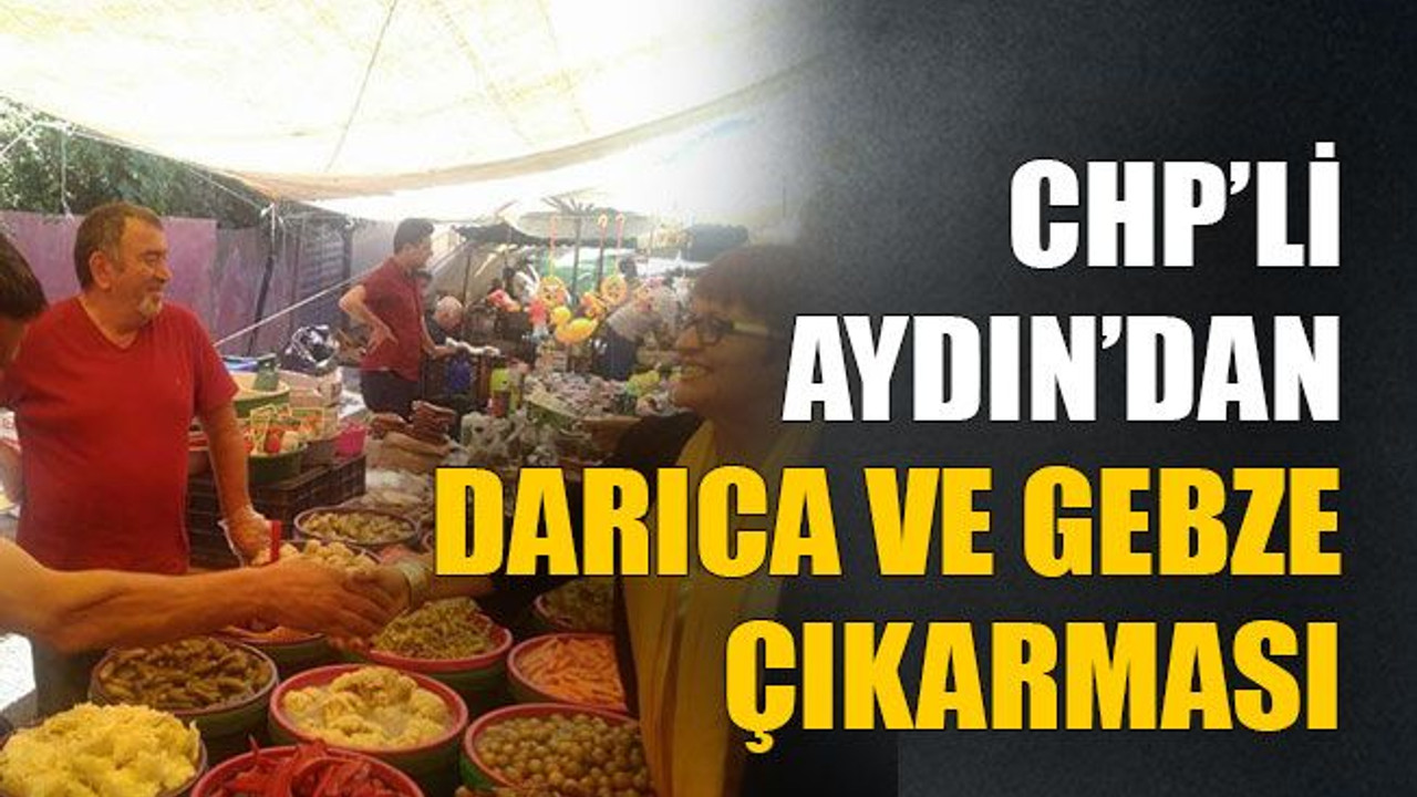 CHP’li Aydın’dan Darıca ve Gebze çıkarması