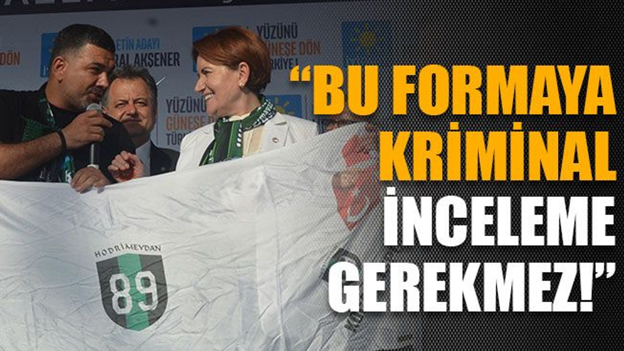 “Bu formaya kriminal inceleme gerekmez!”