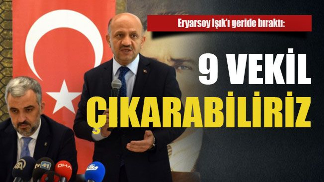 Eryarsoy Işık’ı geride bıraktı: 9 vekil çıkarabiliriz
