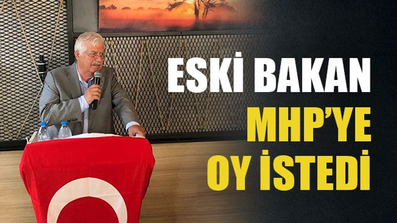 Eski bakan MHP’ye oy istedi