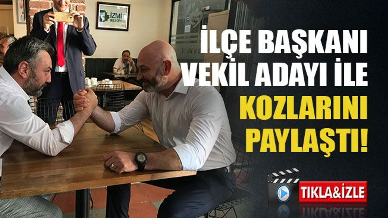 İlçe başkanı vekil adayı ile kozlarını paylaştı!