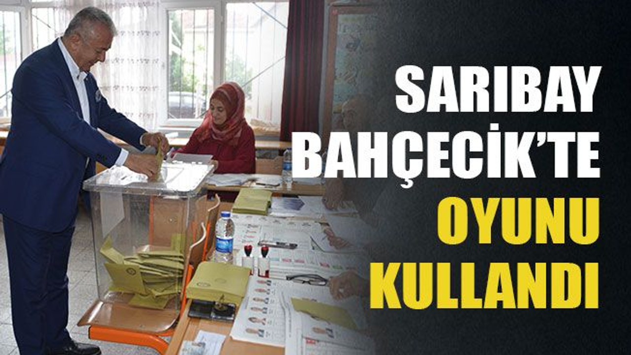 Sarıbay Bahçecik’te oyunu kullandı