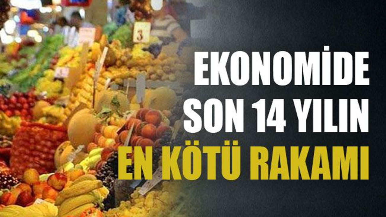 Ekonomide son 14 yılın en kötü rakamı