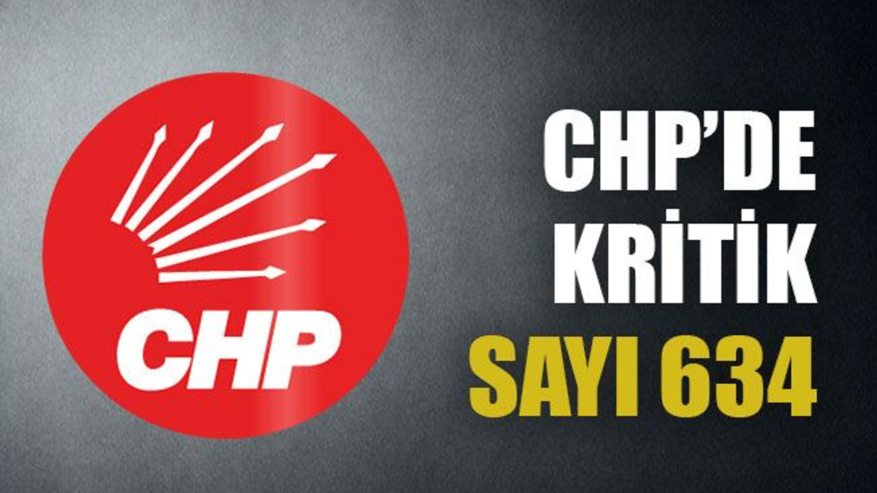 CHP’de kritik sayı 634