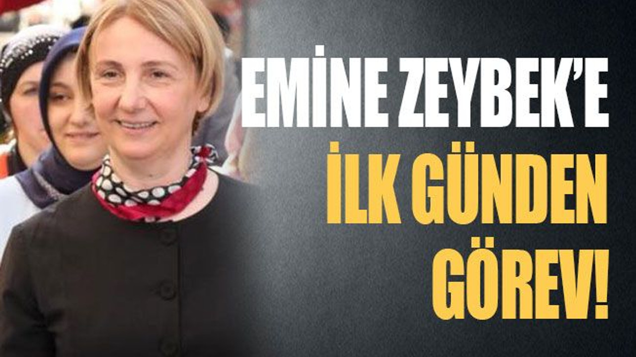 Emine Zeybek’e ilk günden görev!