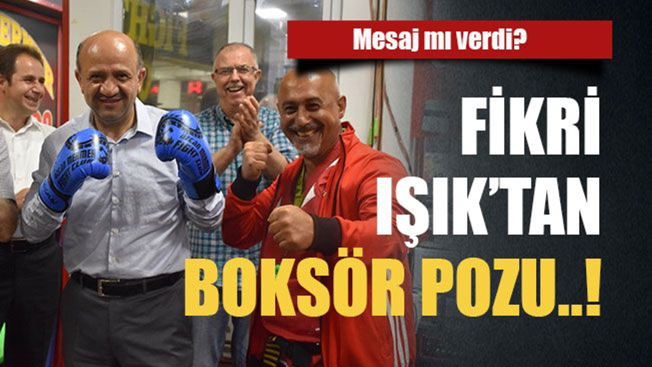 Mesaj mı verdi? Fikri Işık’tan boksör pozu..!