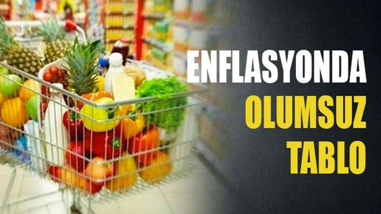Enflasyonda olumsuz tablo