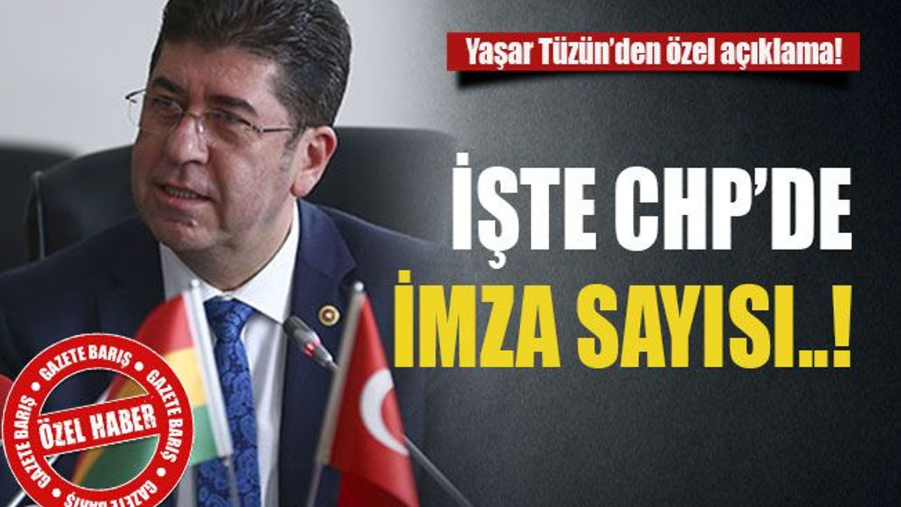 Noterde tasdik edildi… İşte CHP’de imza sayısı..!