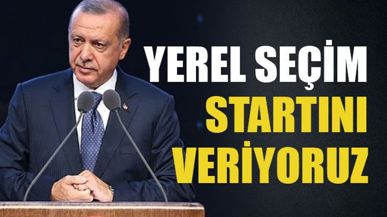 Yerel seçim startını veriyoruz