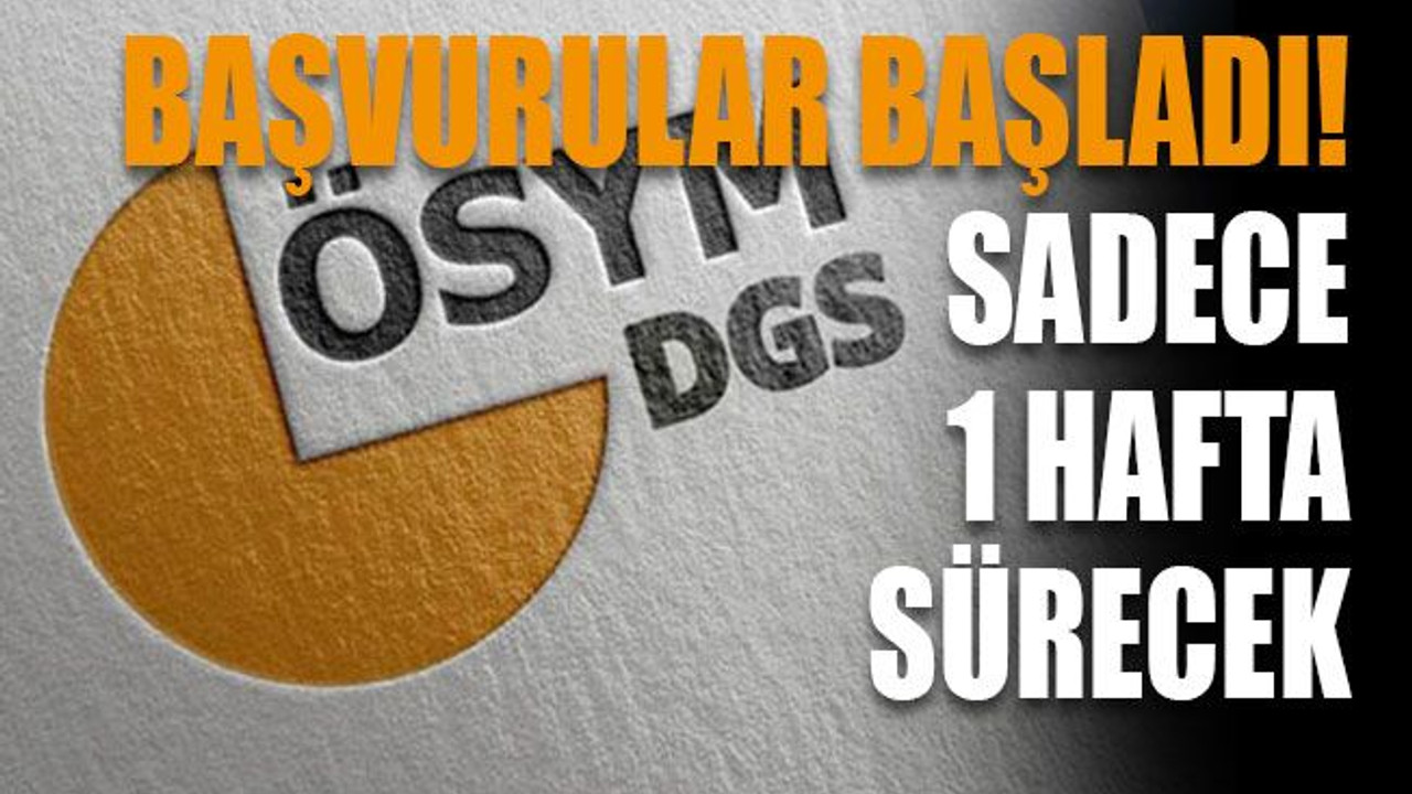 Başvurular başladı! Sadece 1 hafta sürecek