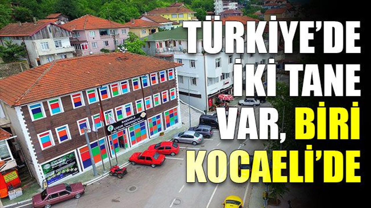 Türkiye’de sadece iki tane var, biri Kocaeli’de