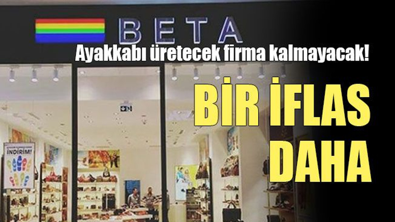 Ayakkabı üretecek firma kalmayacak! Bir iflas daha
