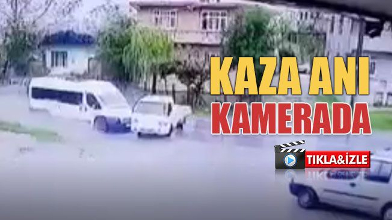 Kandıra'da kaza anı, kameraya böyle yansıdı!
