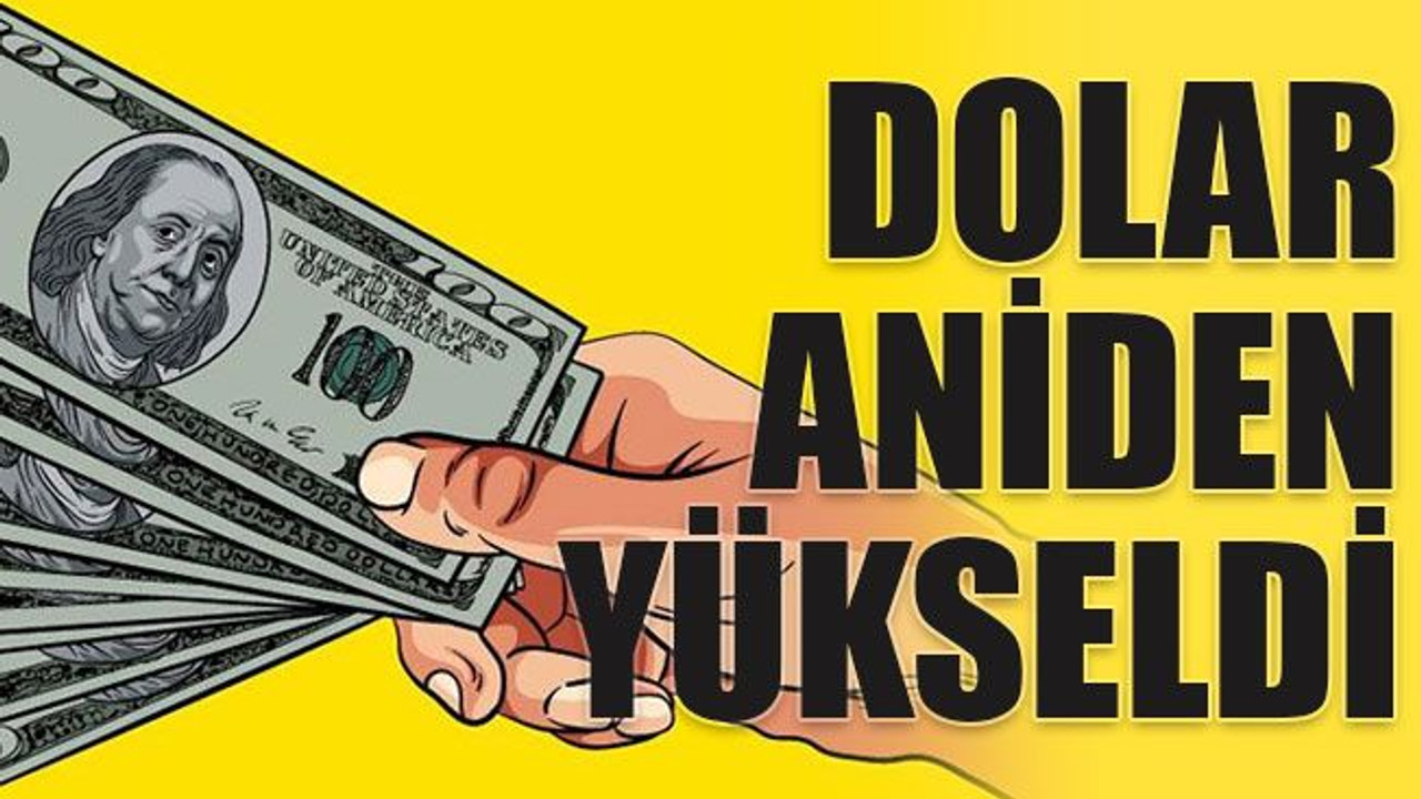 Dolar aniden yükseldi