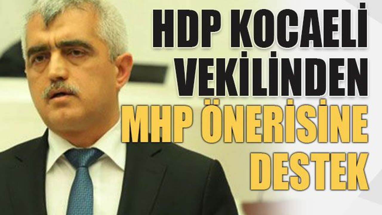 HDP Kocaeli vekilinden MHP önerisine destek