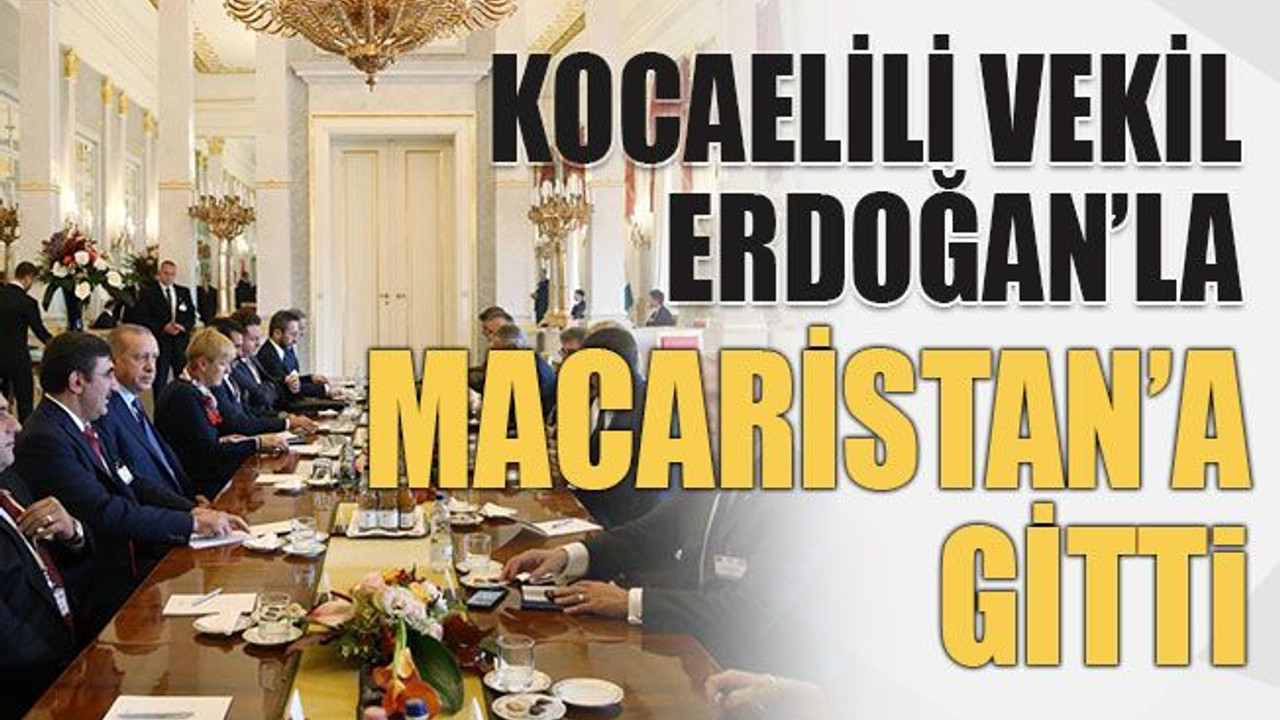 Kocaelili vekil Erdoğan’la Macaristan’a gitti