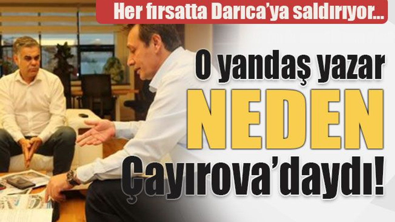Her fırsatta Darıca’ya saldırıyor… O yandaş yazar NEDEN Çayırova’daydı!
