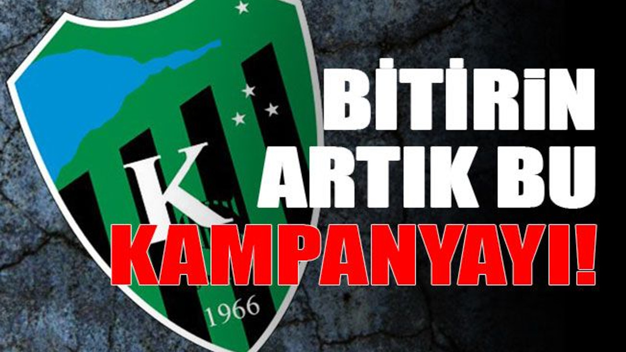 Bitirin artık bu kampanyayı!