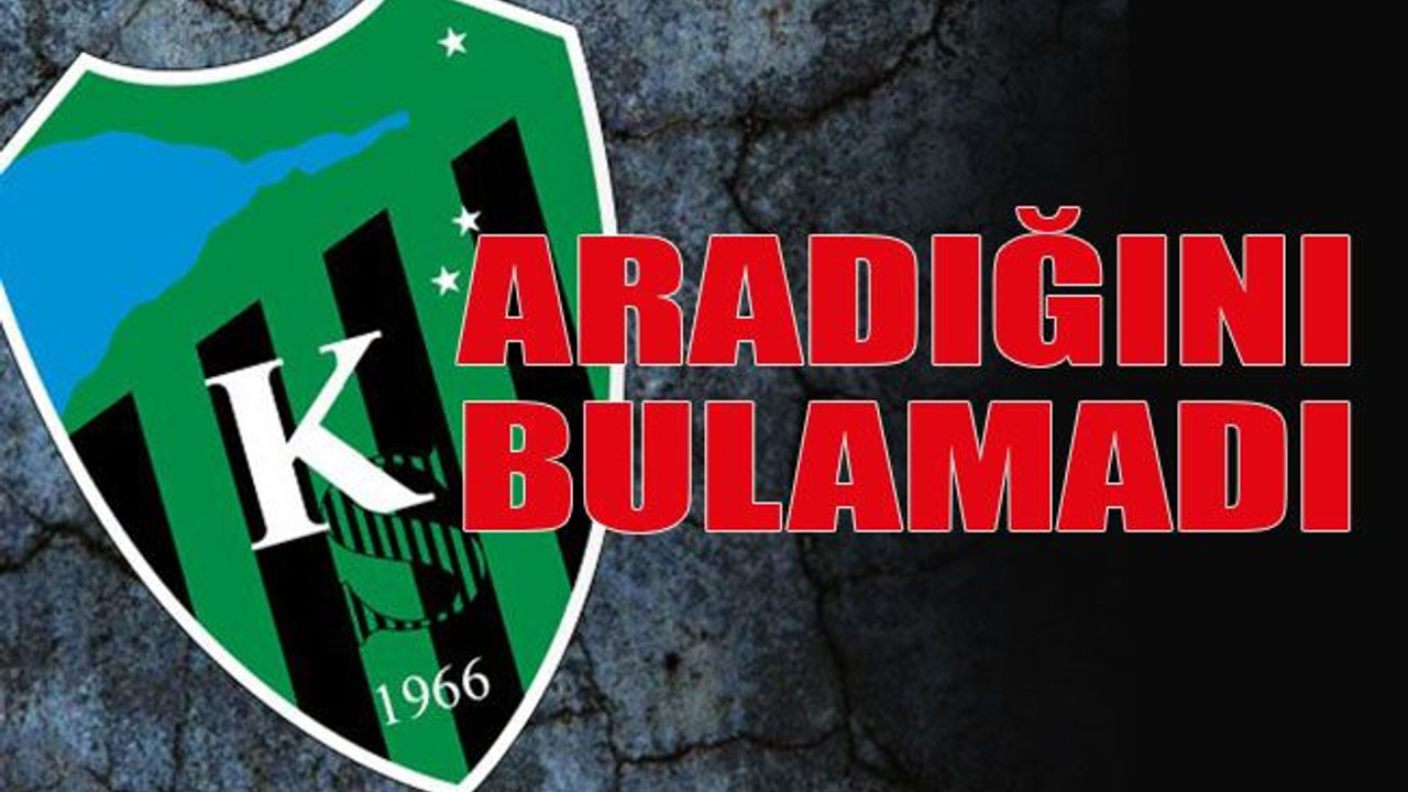 Aradığını bulamadı