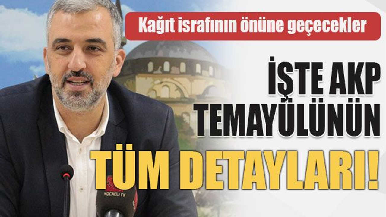 İşte AKP temayülünün tüm detayları!