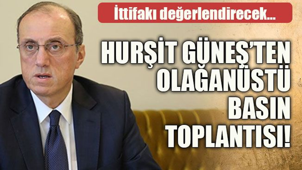 İttifakı değerlendirecek… Hurşit Güneş’ten olağanüstü basın toplantısı!