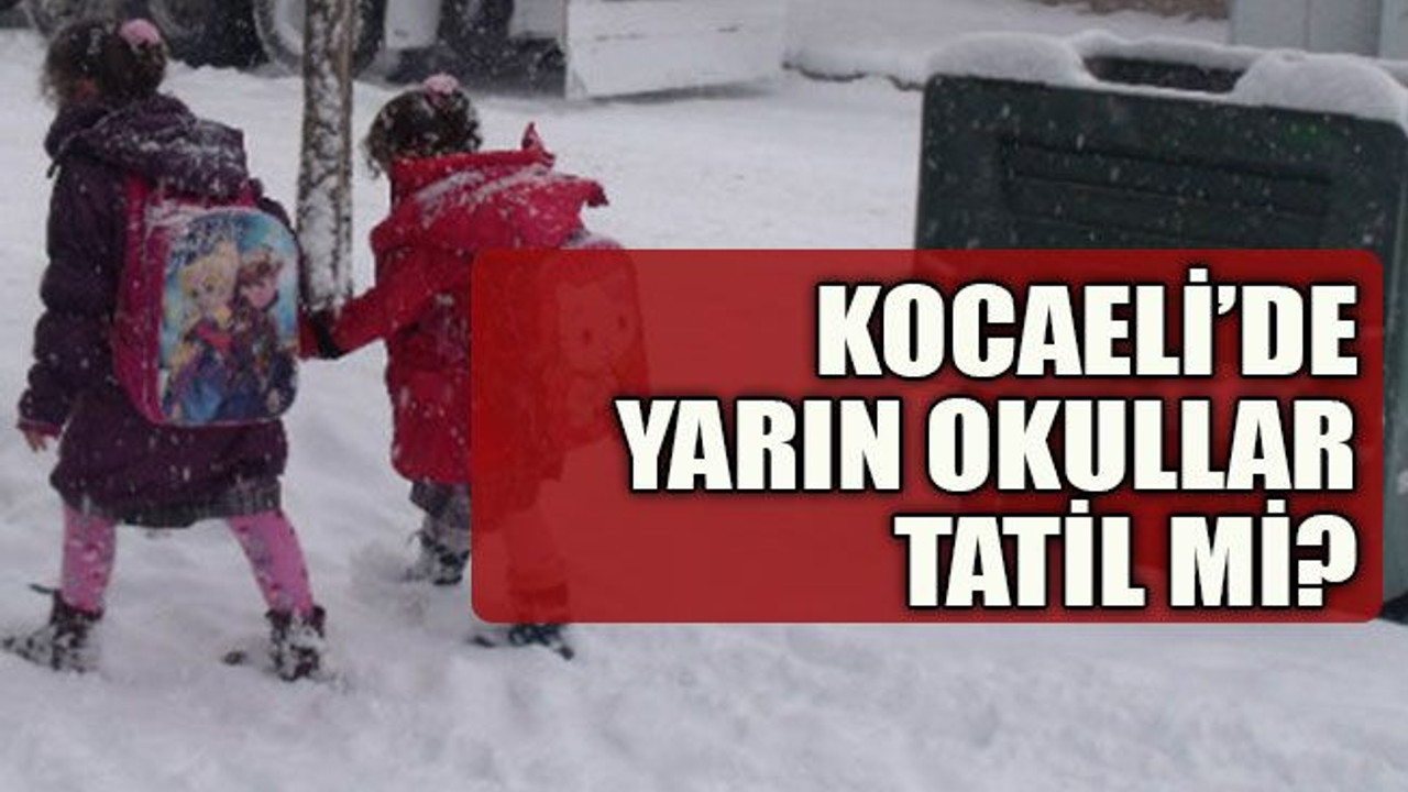 25 Aralık Kocaeli’de yarın okullar tatil mi?