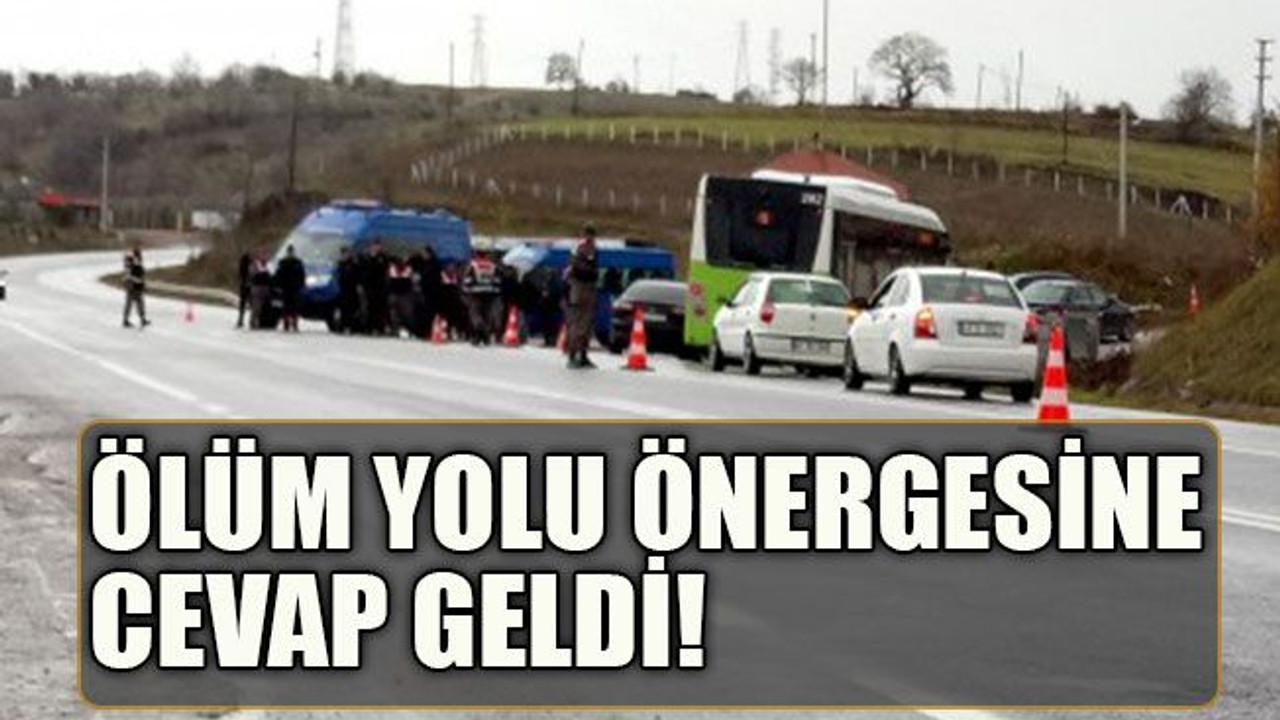 Ölüm yolu önergesine cevap geldi!