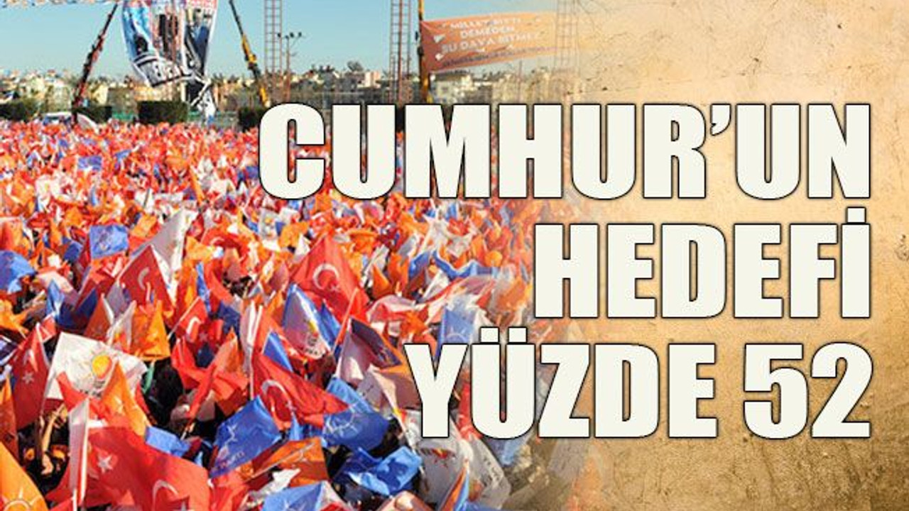 Cumhur’un hedefi yüzde 52