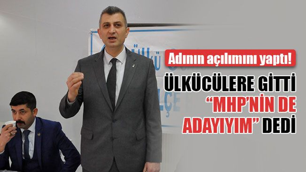 AKP rozeti ile Ülkü Ocakları'na gitti, "MHP'nin de adayıyım" dedi