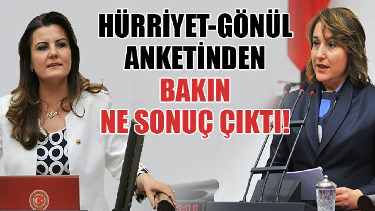 Hürriyet-Gönül anketinden bakın ne sonuç çıktı!