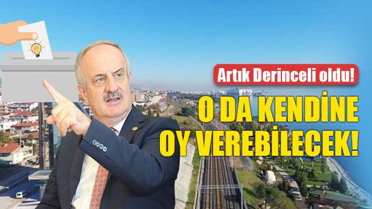 Zeki Aygün de kendine oy verebilecek!