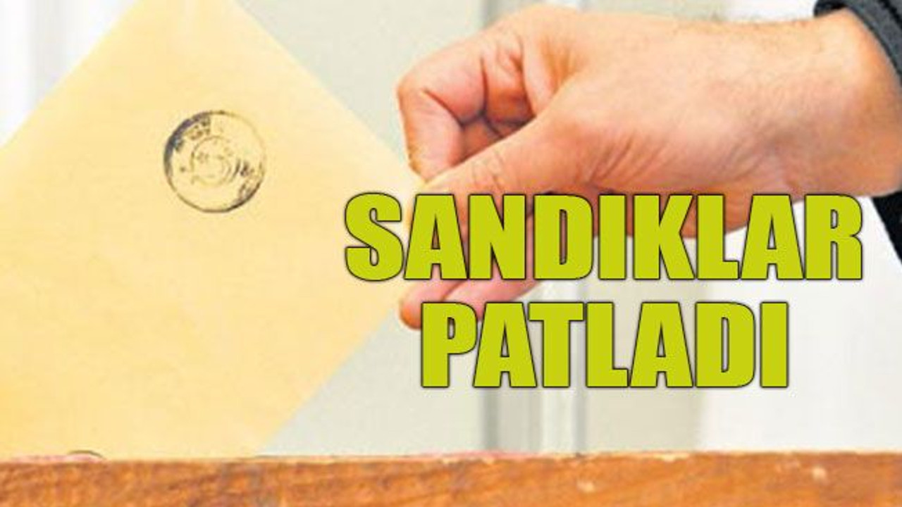 Sandıklar patladı