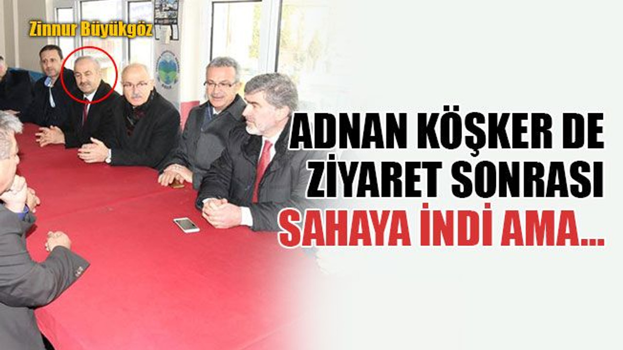 O başkan da ziyaret sonrası sahaya indi ama…