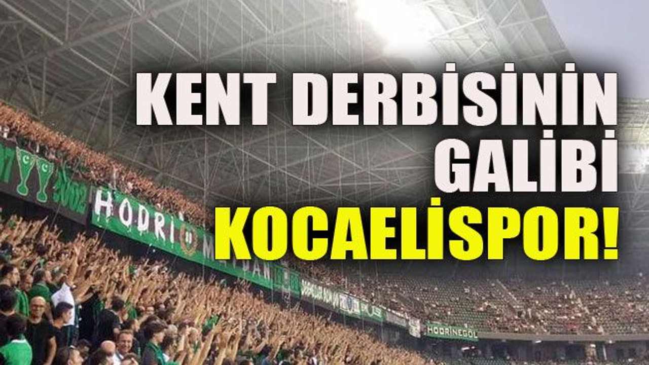 Kent derbisinin galibi Kocaelispor!