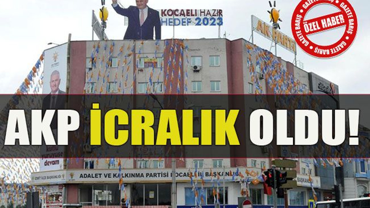 AKP icralık oldu!