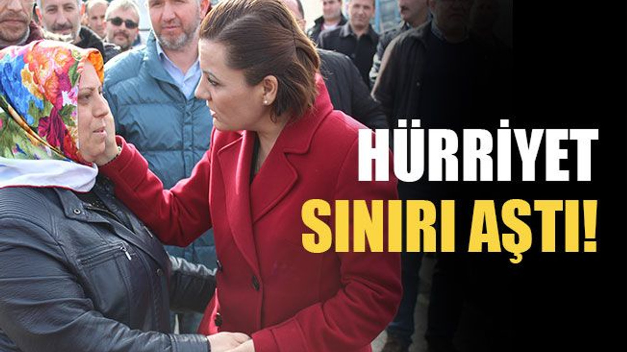 Hürriyet, sınırı aştı