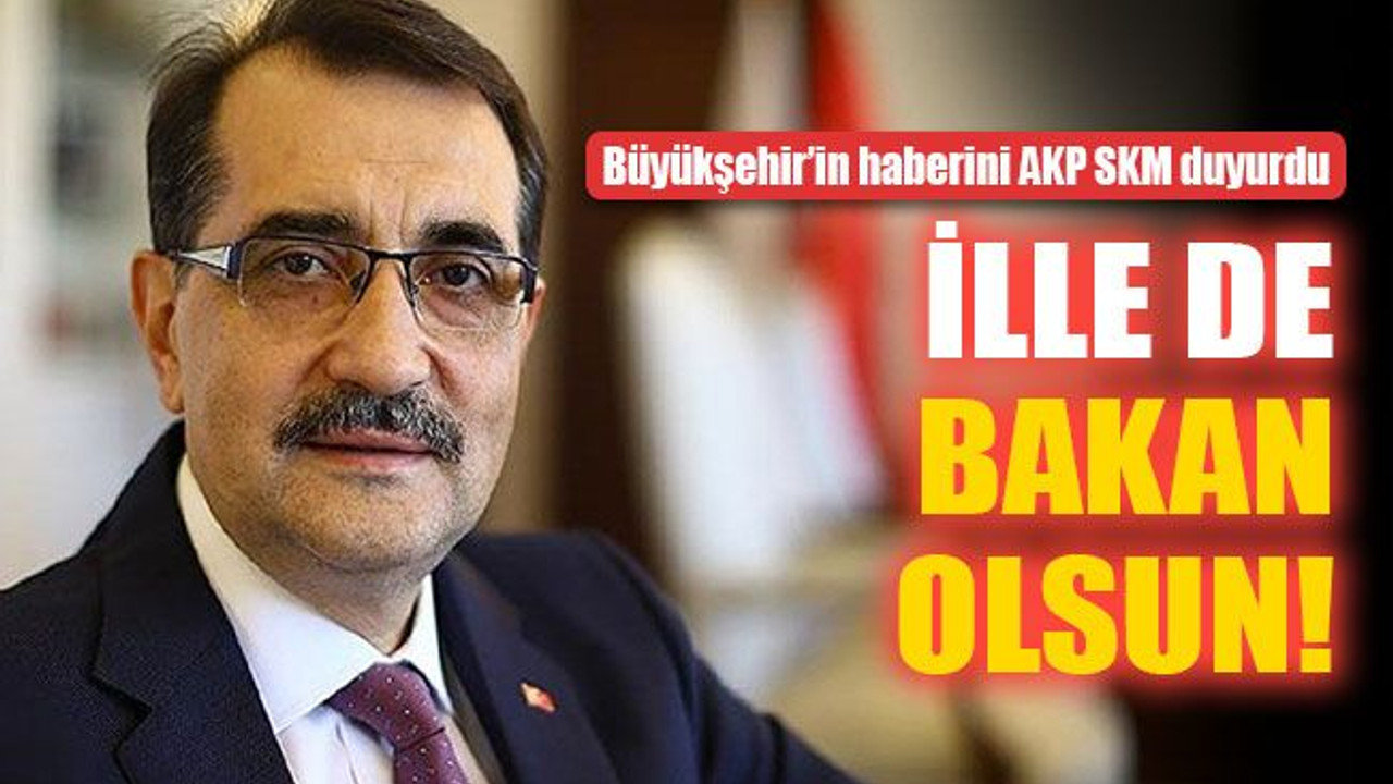 İlle de Bakan olsun!
