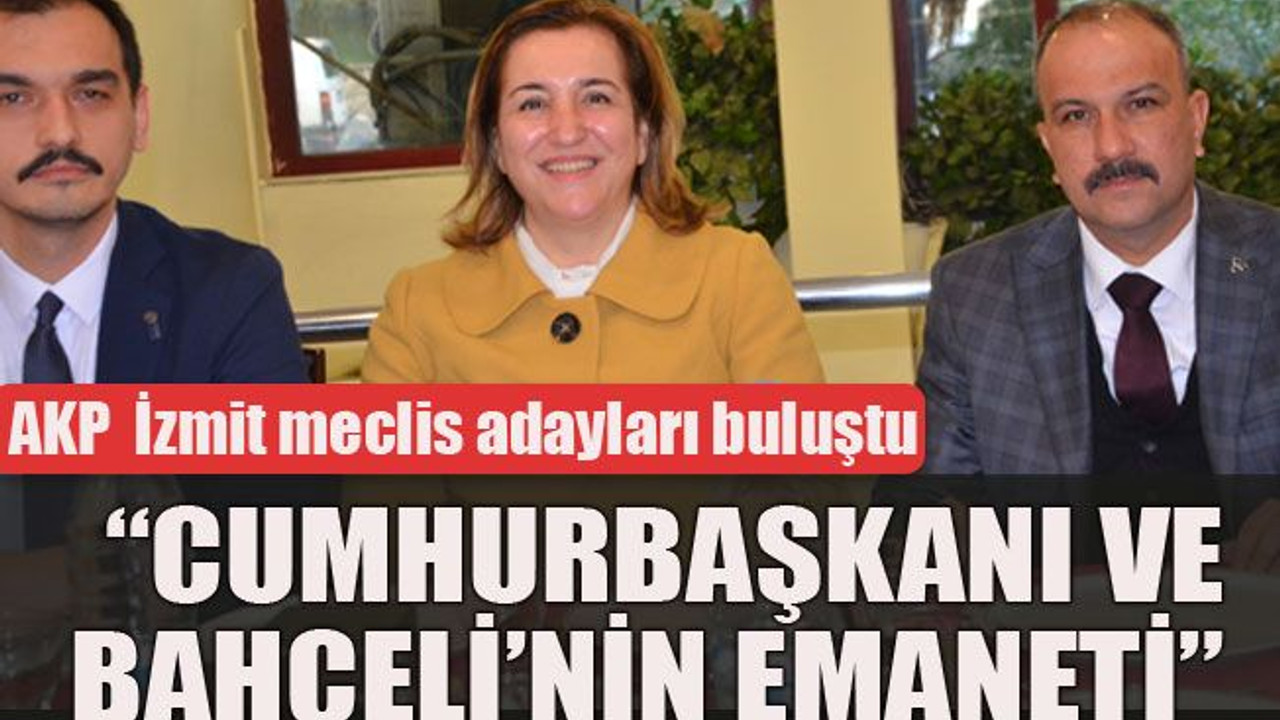 AKP İzmit meclis adayları buluştu