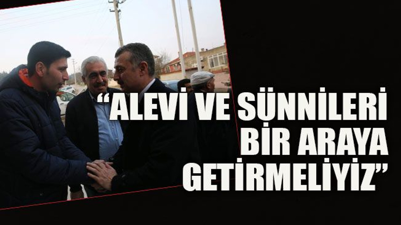 “Alevi ve Sünnileri bir araya getirmeliyiz”