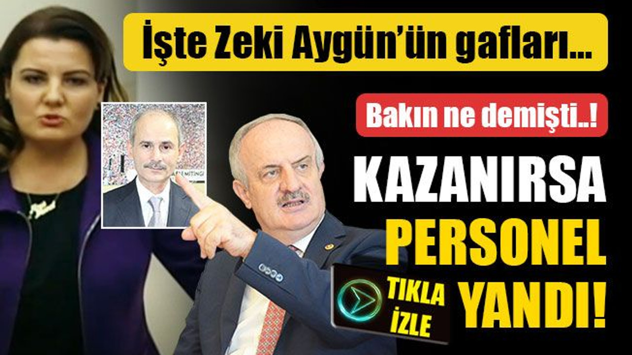 Zeki Aygün'ün gafları başına bela oldu... Kazanırsa personel yandı!