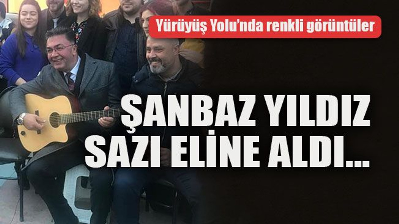 Şanbaz Yıldız sazı eline aldı…