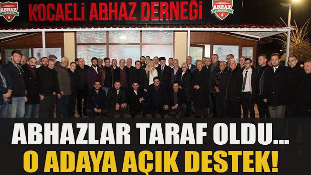 Abhazlar taraf oldu... O adaya açık destek!