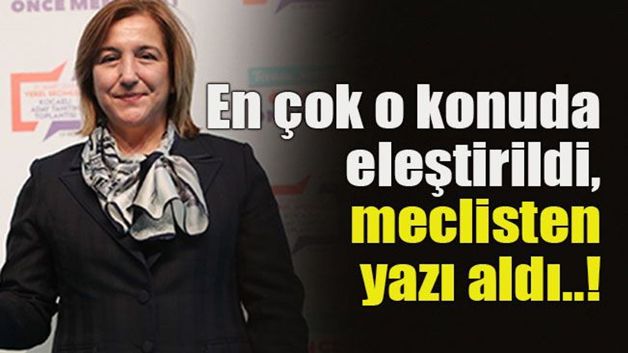 En çok o konuda eleştirildi, meclisten yazı aldı..!