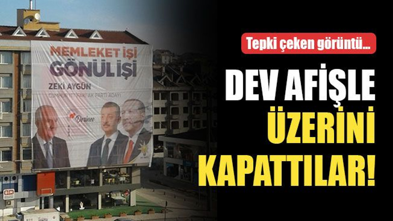 Zeki Aygün’ün afişinin altında bakın ne var? Tepki çeken görüntü