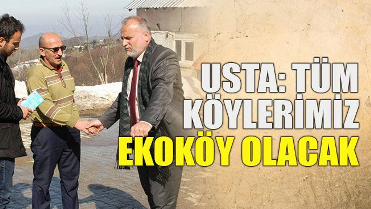 Usta: Tüm köylerimiz ekoköy olacak